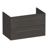 BRAUER Trust onderkast 80 excl. opbouwgrepen met 2 softclose lades en 1 sifon uitsparing Timber Anthracite OK-TR80TA