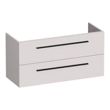 BRAUER Trust onderkast ondiep 100 excl. opbouwgrepen met 2 softclose lades en 1 sifon uitsparing mat zand OK-TRO100MS