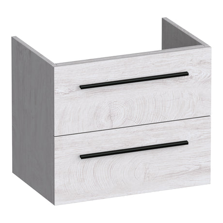 BRAUER Trust onderkast ondiep 60 excl. opbouwgrepen met 2 softclose lades en 1 sifon uitsparing Forest Seashell OK-TRO60FS
