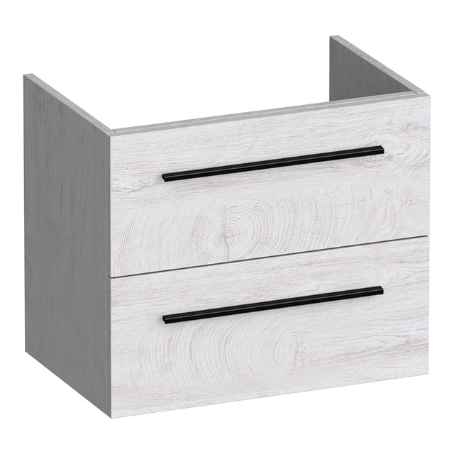 BRAUER Trust onderkast ondiep 60 excl. opbouwgrepen met 2 softclose lades en 1 sifon uitsparing Forest Seashell OK-TRO60FS