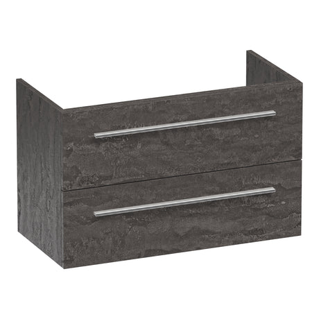 BRAUER Trust onderkast ondiep 80 excl. opbouwgrepen met 2 softclose lades en 1 sifon uitsparing Damascus OK-TRO80DA