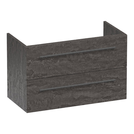 BRAUER Trust onderkast ondiep 80 excl. opbouwgrepen met 2 softclose lades en 1 sifon uitsparing Damascus OK-TRO80DA