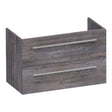 BRAUER Trust onderkast ondiep 80 excl. opbouwgrepen met 2 softclose lades en 1 sifon uitsparing Driftwood OK-TRO80DR