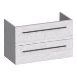 BRAUER Trust onderkast ondiep 80 excl. opbouwgrepen met 2 softclose lades en 1 sifon uitsparing Forest Seashell OK-TRO80FS