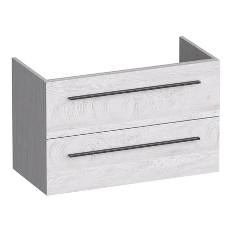 BRAUER Trust onderkast ondiep 80 excl. opbouwgrepen met 2 softclose lades en 1 sifon uitsparing Forest Seashell OK-TRO80FS