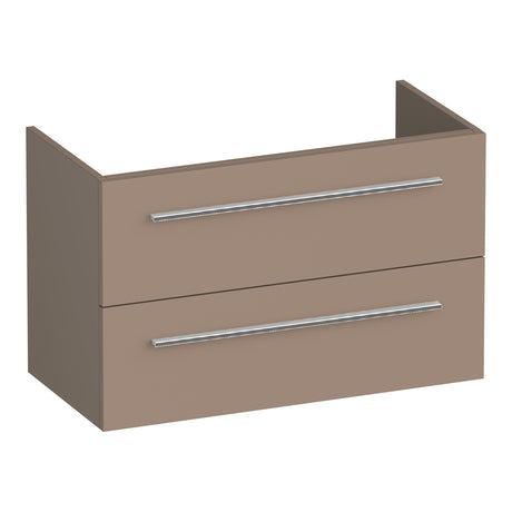BRAUER Trust onderkast ondiep 80 excl. opbouwgrepen met 2 softclose lades en 1 sifon uitsparing mat mokka OK-TRO80MM