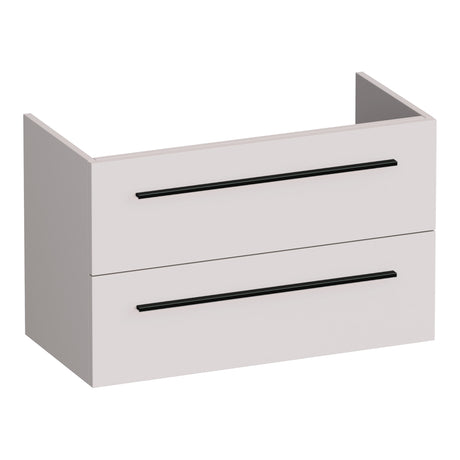 BRAUER Trust onderkast ondiep 80 excl. opbouwgrepen met 2 softclose lades en 1 sifon uitsparing mat zand OK-TRO80MS