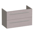 BRAUER Trust onderkast ondiep 80 excl. opbouwgrepen met 2 softclose lades en 1 sifon uitsparing Timber Greige OK-TRO80TE