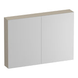BRAUER Impress spiegelkast 100 zonder verlichting met 2 dubbelzijdige spiegeldeuren mat beige SK-IM100MB