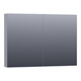 BRAUER Impress spiegelkast 100 zonder verlichting met 2 dubbelzijdige spiegeldeuren mat grijs SK-IM100MG