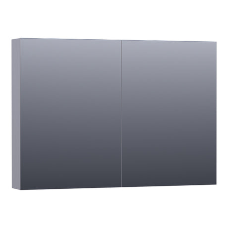 BRAUER Impress spiegelkast 100 zonder verlichting met 2 dubbelzijdige spiegeldeuren mat grijs SK-IM100MG