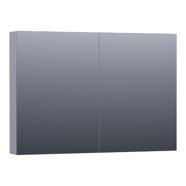 BRAUER Impress spiegelkast 100 zonder verlichting met 2 dubbelzijdige spiegeldeuren mat grijs SK-IM100MG