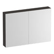 BRAUER Impress spiegelkast 100 zonder verlichting met 2 dubbelzijdige spiegeldeuren Timber Anthracite SK-IM100TA