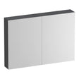 BRAUER Impress spiegelkast 100 zonder verlichting met 2 dubbelzijdige spiegeldeuren Timber Grey SK-IM100TG