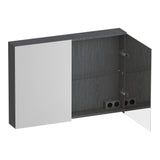 BRAUER Impress spiegelkast 100 zonder verlichting met 2 dubbelzijdige spiegeldeuren Timber Grey SK-IM100TG