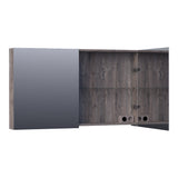 BRAUER Impress spiegelkast 120 zonder verlichting met 2 dubbelzijdige spiegeldeuren Driftwood SK-IM120DR