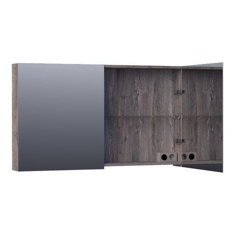 BRAUER Impress spiegelkast 120 zonder verlichting met 2 dubbelzijdige spiegeldeuren Driftwood SK-IM120DR