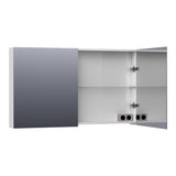 BRAUER Impress spiegelkast 120 zonder verlichting met 2 dubbelzijdige spiegeldeuren hoogglans wit SK-IM120HW