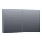 BRAUER Impress spiegelkast 120 zonder verlichting met 2 dubbelzijdige spiegeldeuren mat grijs SK-IM120MG