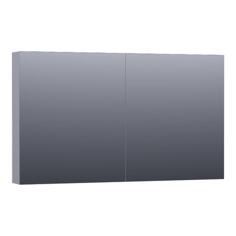 BRAUER Impress spiegelkast 120 zonder verlichting met 2 dubbelzijdige spiegeldeuren mat grijs SK-IM120MG