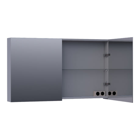 BRAUER Impress spiegelkast 120 zonder verlichting met 2 dubbelzijdige spiegeldeuren mat grijs SK-IM120MG
