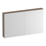 BRAUER Impress spiegelkast 120 zonder verlichting met 2 dubbelzijdige spiegeldeuren mat mokka SK-IM120MM