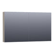 BRAUER Impress spiegelkast 120 zonder verlichting met 2 dubbelzijdige spiegeldeuren mat taupe SK-IM120MT