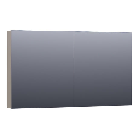 BRAUER Impress spiegelkast 120 zonder verlichting met 2 dubbelzijdige spiegeldeuren mat taupe SK-IM120MT