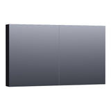 BRAUER Impress spiegelkast 120 zonder verlichting met 2 dubbelzijdige spiegeldeuren mat zwart SK-IM120MZ