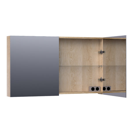 BRAUER Impress spiegelkast 120 zonder verlichting met 2 dubbelzijdige spiegeldeuren Sunlit SK-IM120SL