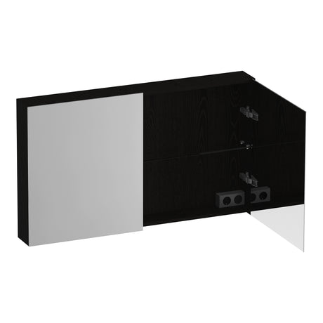 BRAUER Impress spiegelkast 120 zonder verlichting met 2 dubbelzijdige spiegeldeuren Timber Black SK-IM120TB