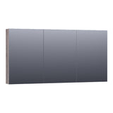 BRAUER Impress spiegelkast 140 zonder verlichting met 3 dubbelzijdige spiegeldeuren Driftwood SK-IM140DR