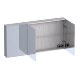 BRAUER Impress spiegelkast 140 zonder verlichting met 3 dubbelzijdige spiegeldeuren Forest Seashell SK-IM140FS