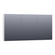 BRAUER Impress spiegelkast 140 zonder verlichting met 3 dubbelzijdige spiegeldeuren hoogglans wit SK-IM140HW