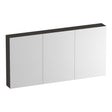 BRAUER Impress spiegelkast 140 zonder verlichting met 3 dubbelzijdige spiegeldeuren Timber Anthracite SK-IM140TA