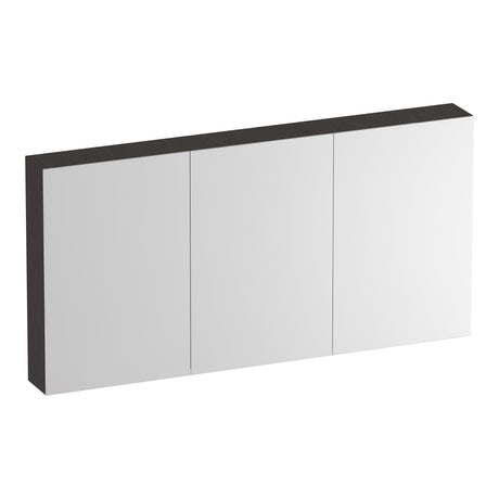 BRAUER Impress spiegelkast 140 zonder verlichting met 3 dubbelzijdige spiegeldeuren Timber Anthracite SK-IM140TA