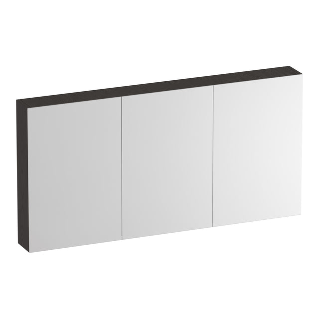 BRAUER Impress spiegelkast 140 zonder verlichting met 3 dubbelzijdige spiegeldeuren Timber Anthracite SK-IM140TA