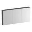 BRAUER Impress spiegelkast 140 zonder verlichting met 3 dubbelzijdige spiegeldeuren Timber Grey SK-IM140TG