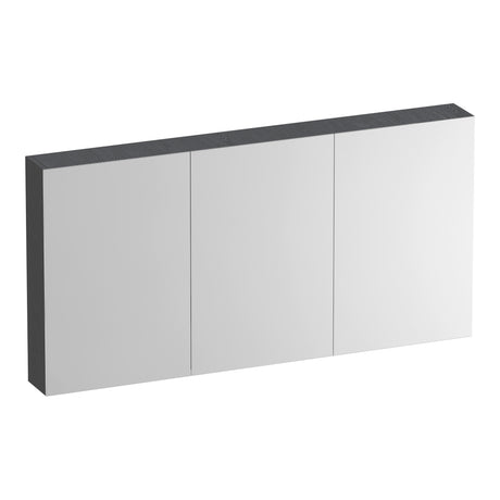 BRAUER Impress spiegelkast 140 zonder verlichting met 3 dubbelzijdige spiegeldeuren Timber Grey SK-IM140TG
