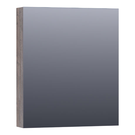 BRAUER Impress spiegelkast 60 zonder verlichting met 1 linksdraaiende dubbelzijdige spiegeldeur Driftwood SK-IM60LDR