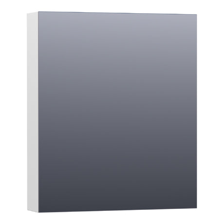 BRAUER Impress spiegelkast 60 zonder verlichting met 1 linksdraaiende dubbelzijdige spiegeldeur hoogglans wit SK-IM60LHW