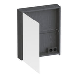 BRAUER Impress spiegelkast 60 zonder verlichting met 1 linksdraaiende dubbelzijdige spiegeldeur Timber Grey SK-IM60LTG