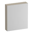BRAUER Impress spiegelkast 60 zonder verlichting met 1 rechtsdraaiende dubbelzijdige spiegeldeur mat beige SK-IM60RMB