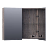 BRAUER Impress spiegelkast 80 zonder verlichting met 2 dubbelzijdige spiegeldeuren Driftwood SK-IM80DR