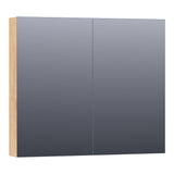 BRAUER Impress spiegelkast 80 zonder verlichting met 2 dubbelzijdige spiegeldeuren Forest Tan SK-IM80FT