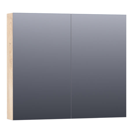 BRAUER Impress spiegelkast 80 zonder verlichting met 2 dubbelzijdige spiegeldeuren Forest Wheat SK-IM80FW