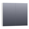 BRAUER Impress spiegelkast 80 zonder verlichting met 2 dubbelzijdige spiegeldeuren hoogglans wit SK-IM80HW