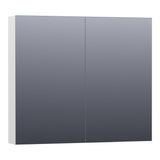 BRAUER Impress spiegelkast 80 zonder verlichting met 2 dubbelzijdige spiegeldeuren hoogglans wit SK-IM80HW