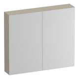 BRAUER Impress spiegelkast 80 zonder verlichting met 2 dubbelzijdige spiegeldeuren mat beige SK-IM80MB