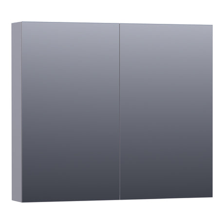 BRAUER Impress spiegelkast 80 zonder verlichting met 2 dubbelzijdige spiegeldeuren mat grijs SK-IM80MG